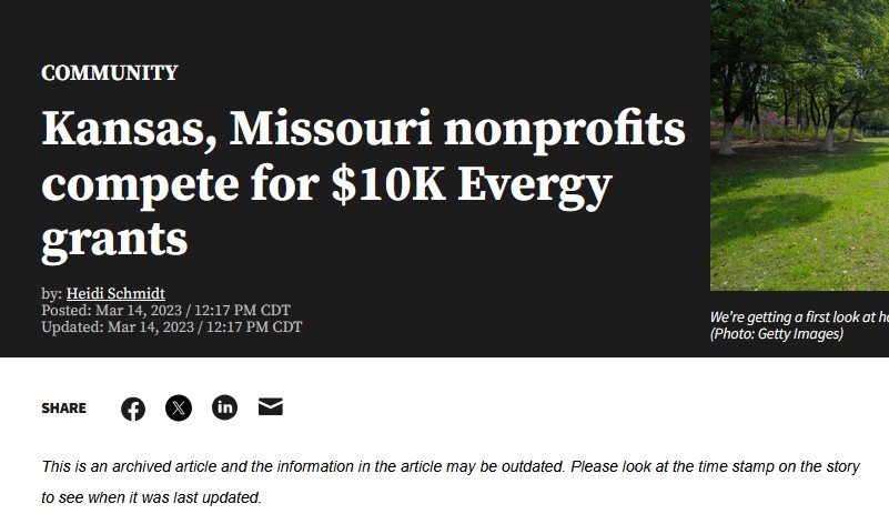 Kansas, Missouri nonprofits compete for $10K Evergy grants